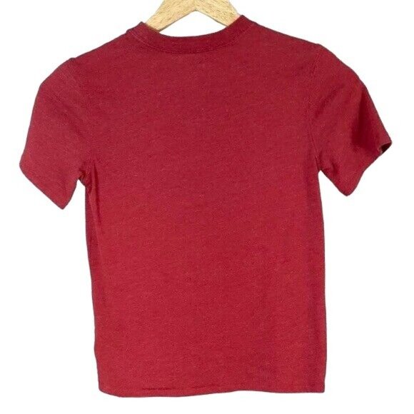 2/$15 Cherokee Boys T Shirt Red Size 6 7 Small Heather Crew Neck Short Sleeve - Picture 3 of 6